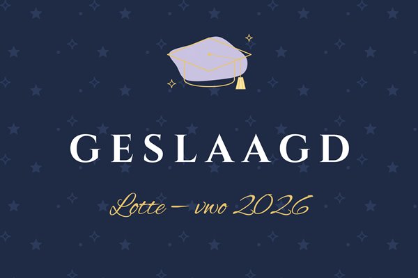 Vlagontwerp Geslaagd chique