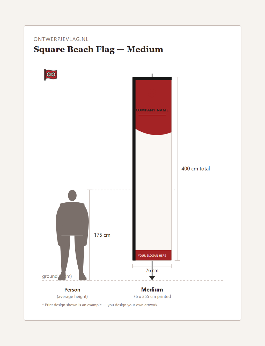 Beachflag Rectangulaire