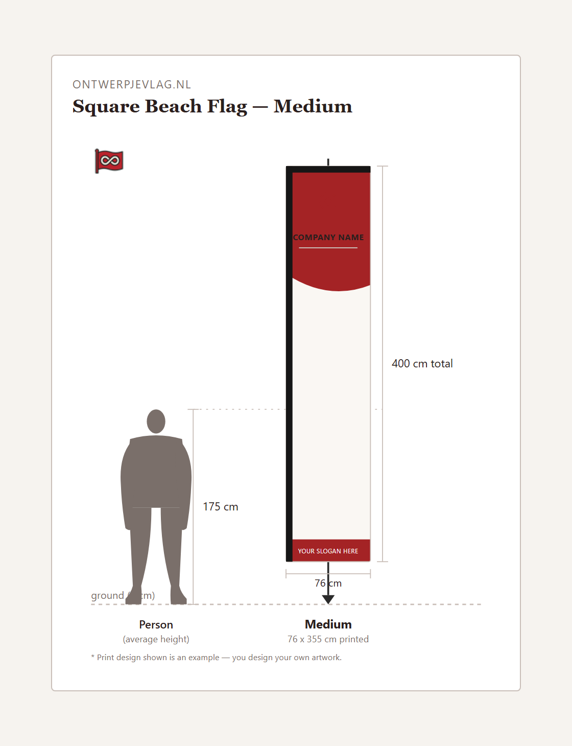 Beachflag Rectangulaire