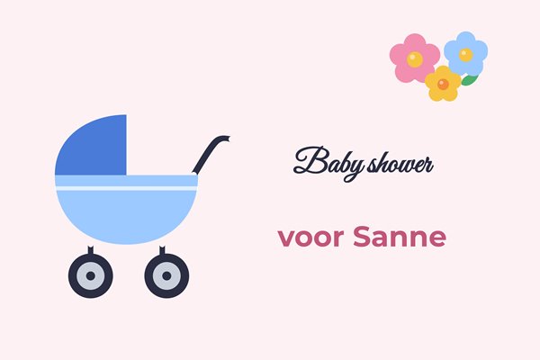 Vlagontwerp Babyshower