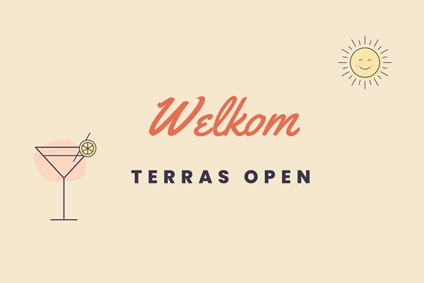 Vlagontwerp Terras open